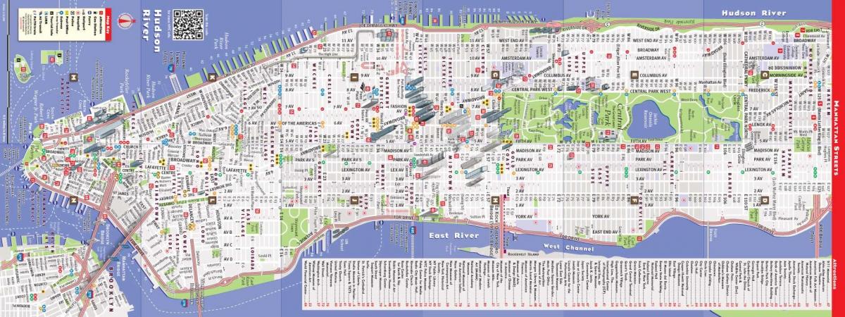 تفصیلی نقشہ کے مین ہیٹن نیویارک