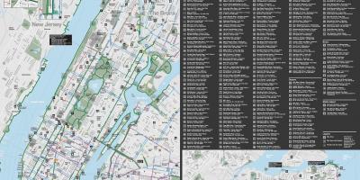 مین ہٹن سائیکلنگ کا نقشہ